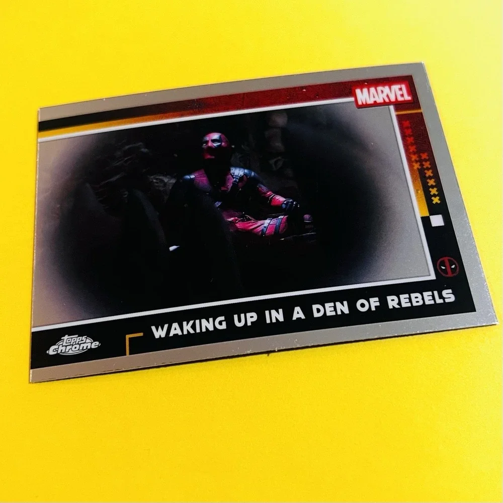 2025 Topps Chrome Marvel Deadpool #77 Waking Up In A Den of‎ Rebels